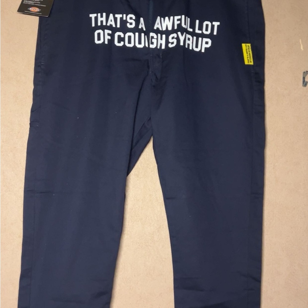 Awful lot of cough syrup Dickies Dark Blue Men's pants